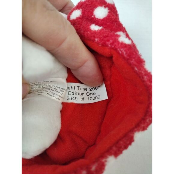 Target Bullseye Night Time Edition One Dog Plush Stuffed Animal Toy 2007 RARE - Picture 6 of 9